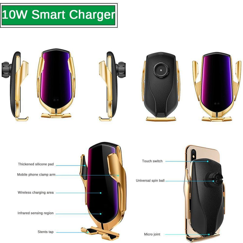 Cargador de sensor inteligente inalámbrico para automóvil